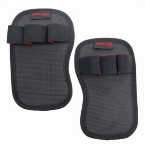Grizzly Fitness Neoprene Weight Lifting Grab Pads with Finger Loops for Men and Women (One-Size Pair)
